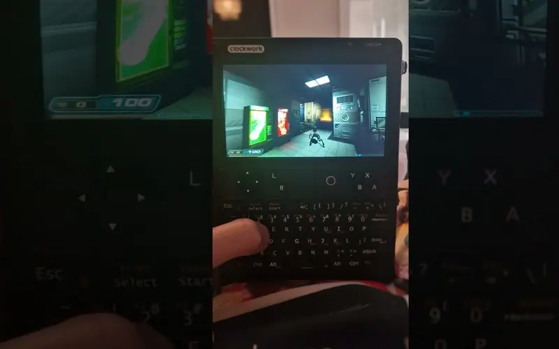 Preview image from ClockworkPi forum for “Doom 3 on the A-06”