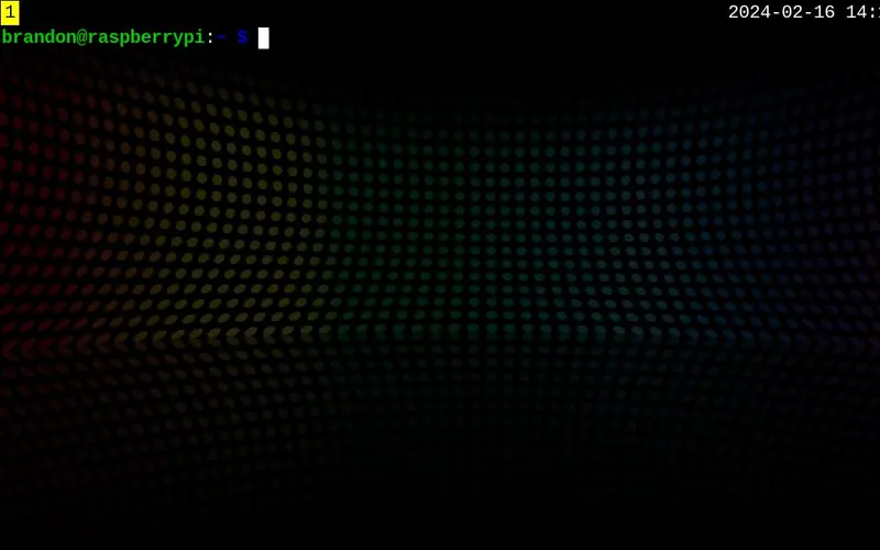 Preview image from ClockworkPi forum for “Sway on the uConsole (dotsony's config)”